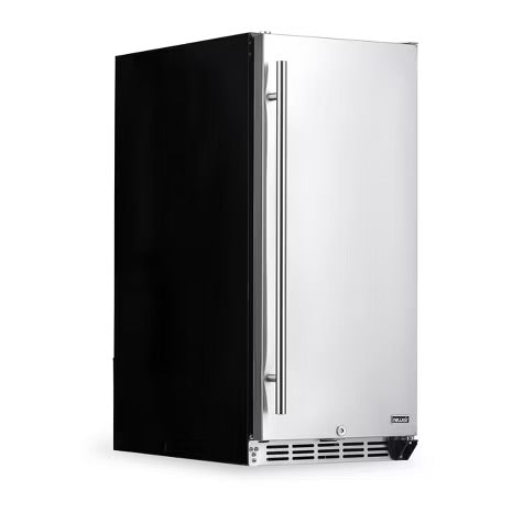 Newair Built-in Outdoor Beverage Fridges in Weatherproof Stainless Steel with Easy Glide Casters
