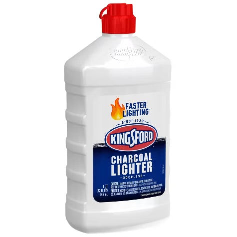 Kingsford 32oz Odorless Charcoal Lighter Fluid Bottle: Quick BBQ Start, No Aftertaste