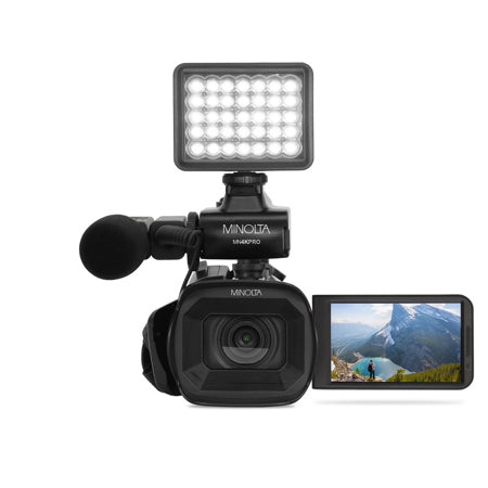 Minolta MN4KPRO 64MP 4K Ultra HD Autofocus Pro Camcorder Kit