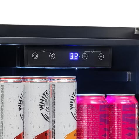 Newair Built-in Outdoor Beverage Fridges in Weatherproof Stainless Steel with Easy Glide Casters