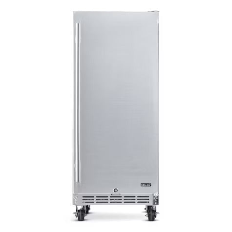 Newair Built-in Outdoor Beverage Fridges in Weatherproof Stainless Steel with Easy Glide Casters