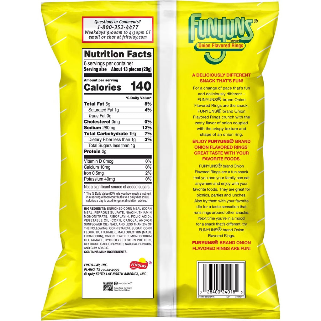 Funyuns Onion Flavored Rings - 5.25oz