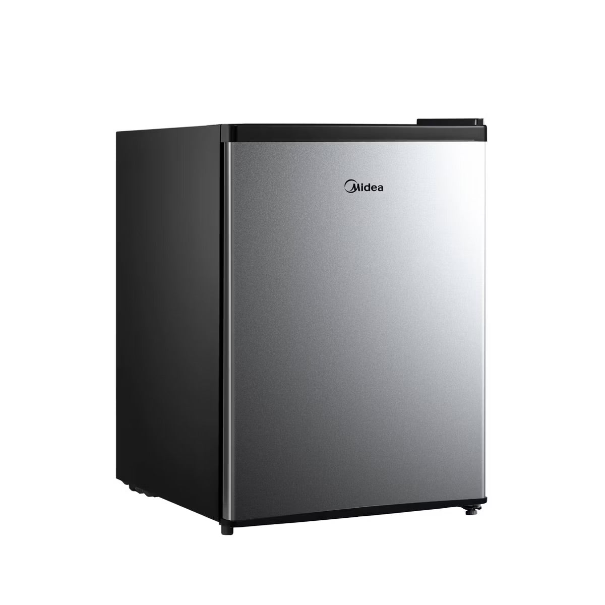 Midea 2.4 cu ft Compact Refrigerator: Energy Star Certified Dorm Fridge, Freestanding, Silver, Reversible Door