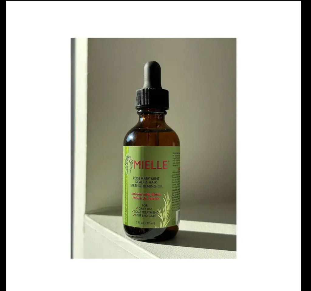 Mielle Organics Rosemary Mint Scalp & Hair Strengthening Oil for All Hair Types, 2 Ounce