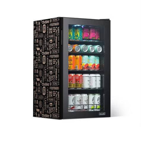 Newair Split Shelf Mini Fridge, Freestanding 126 Can Beer Fridge, Chills Down to 37 Degrees