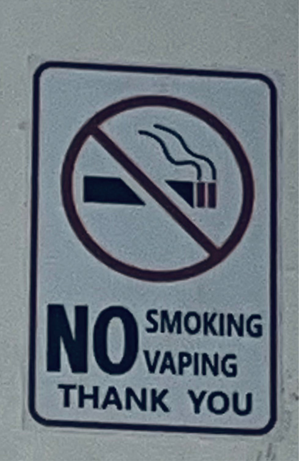 No smoking sign