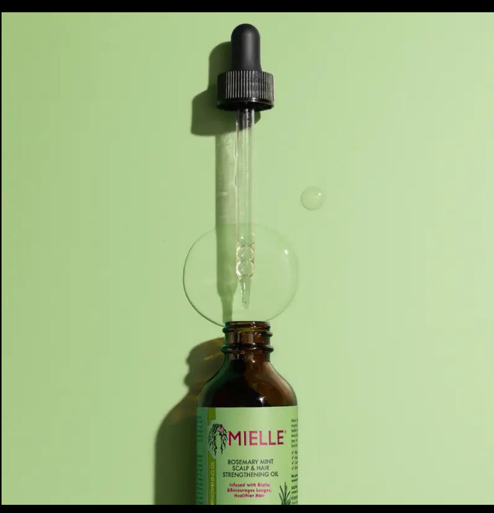 Mielle Organics Rosemary Mint Scalp & Hair Strengthening Oil for All Hair Types, 2 Ounce