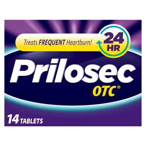 Prilosec OTC Omeprazole 20mg Delayed-Release Acid Reducer for Frequent Heartburn Tablets