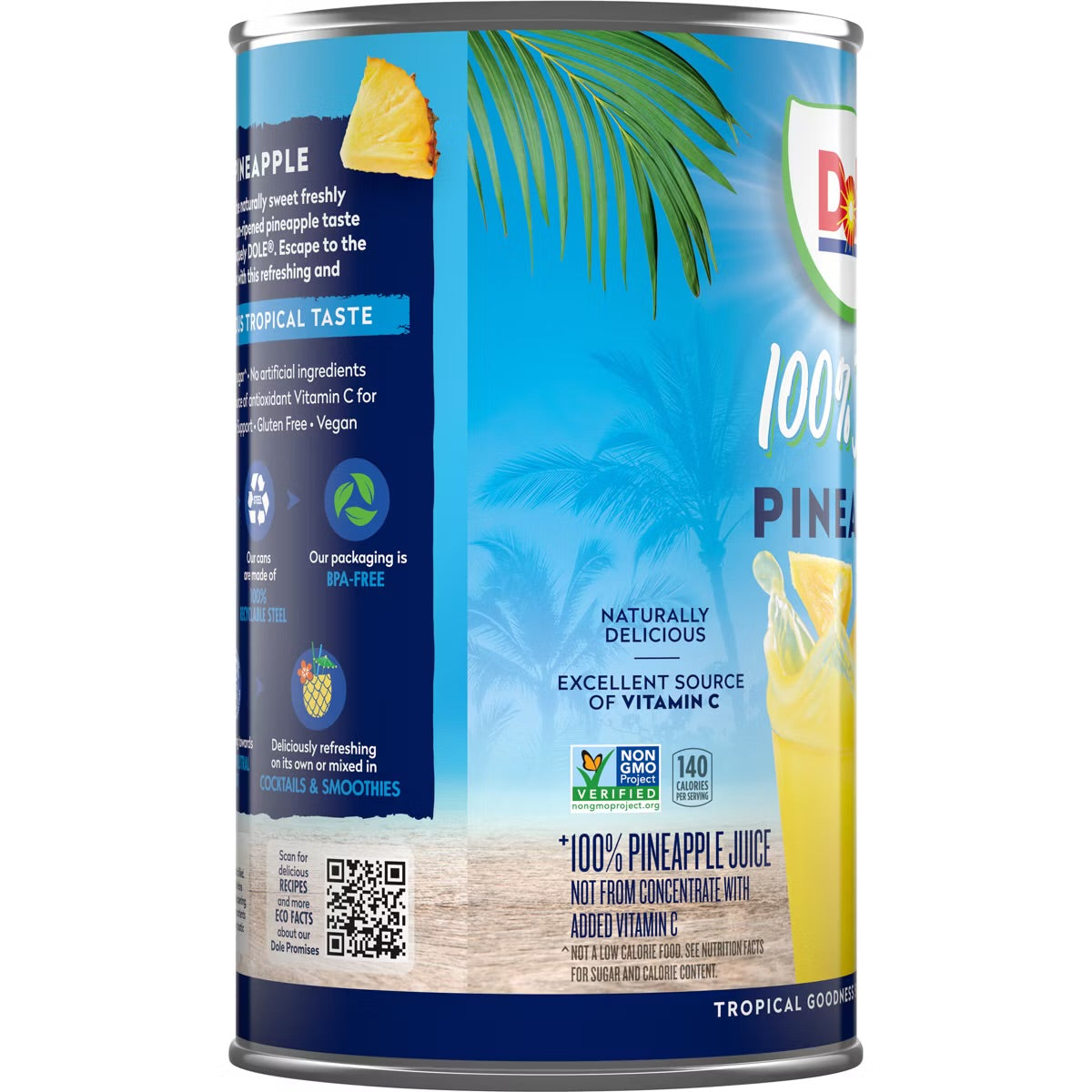 Dole 100% Pineapple Juice - 46 fl oz Can