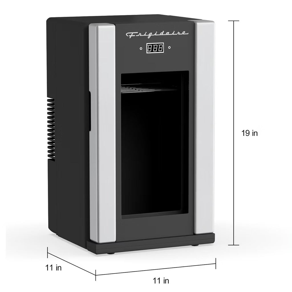 Frigidaire® 12.68-Qt./18-Cans/4-Wine-Bottles 40-Watt Retro Beverage Fridge with Temperature Control in Silver