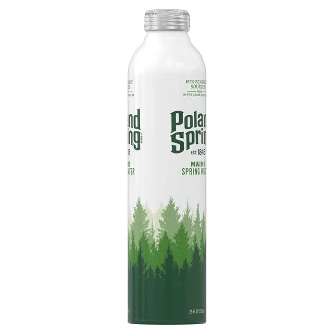 Poland Spring Spring Water Aluminum Bottle 25 oz