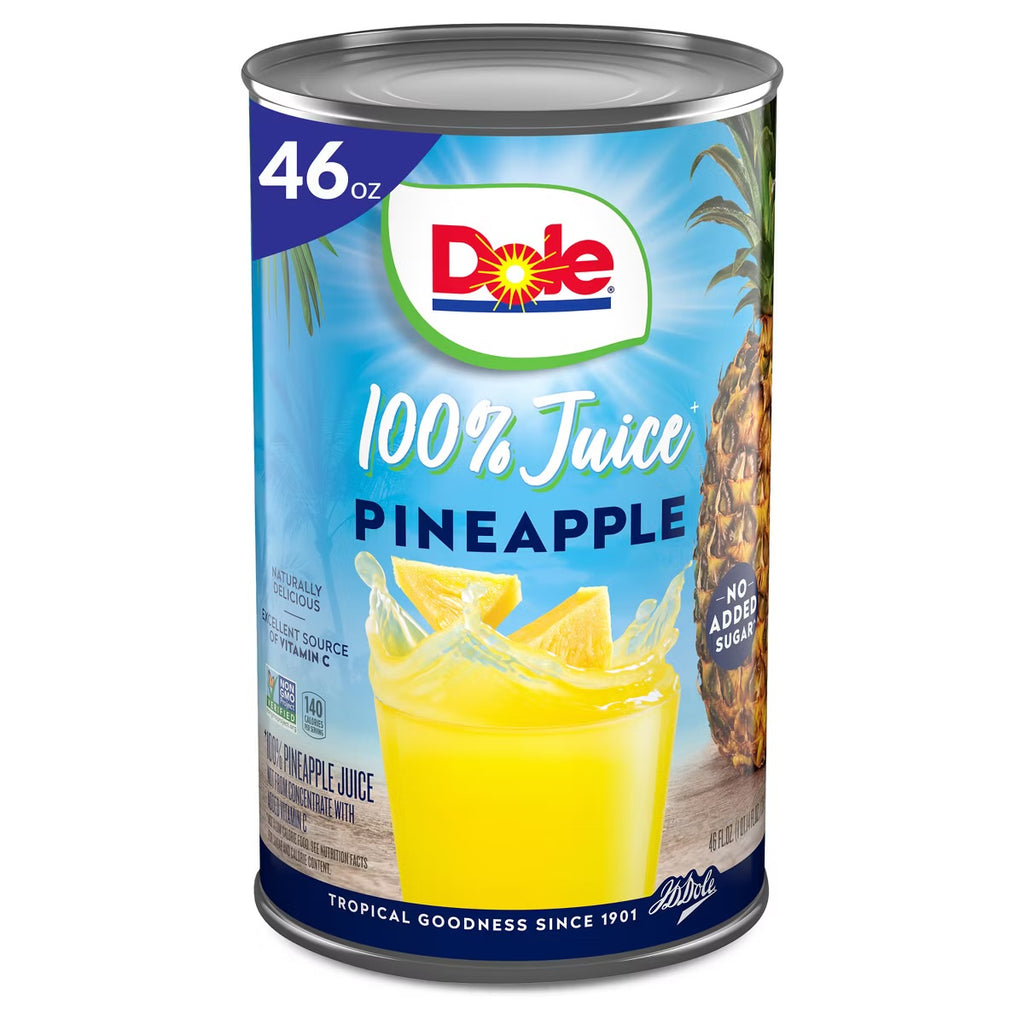 Dole 100% Pineapple Juice - 46 fl oz Can