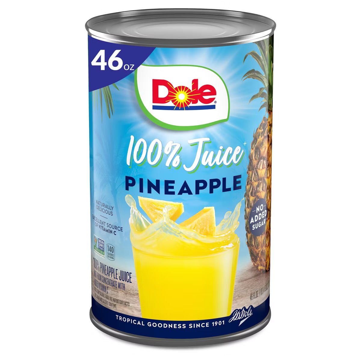 Dole 100% Pineapple Juice - 46 fl oz Can
