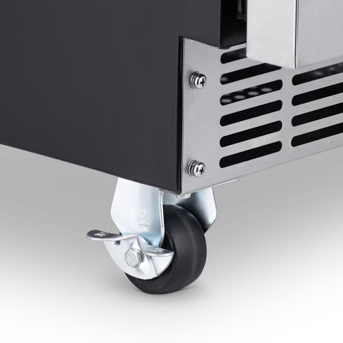 Newair Built-in Outdoor Beverage Fridges in Weatherproof Stainless Steel with Easy Glide Casters