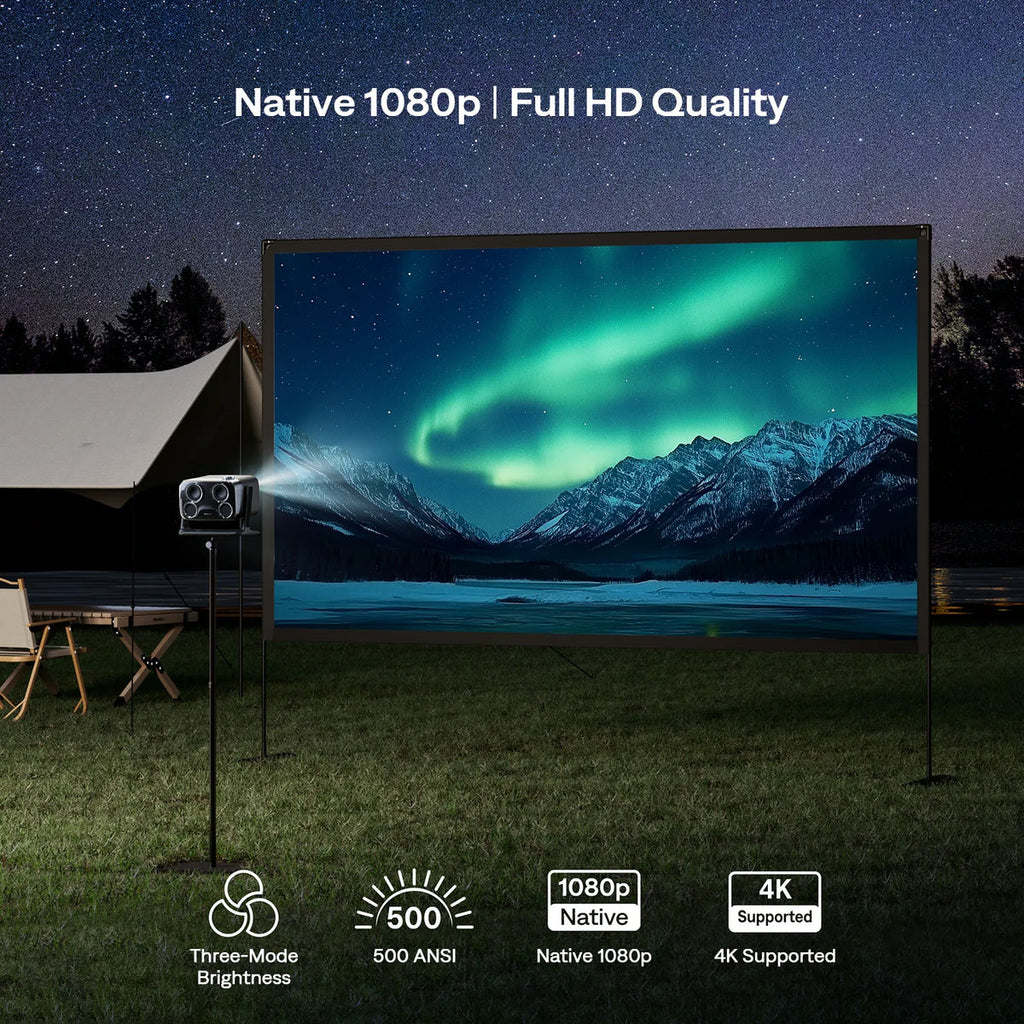 Aurzen BOOM mini Smart Projector with Google TV