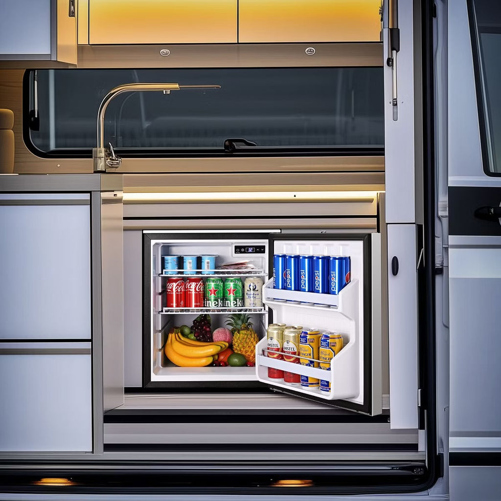 110L RV Portable Refrigerator and Freezer,Dual Modes Fast Cooling Compressor Fridge with Anti-Shock & Shake,Mini Car Fridge for Camping,Trips,Travel