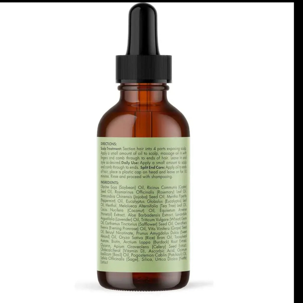 Mielle Organics Rosemary Mint Scalp & Hair Strengthening Oil for All Hair Types, 2 Ounce