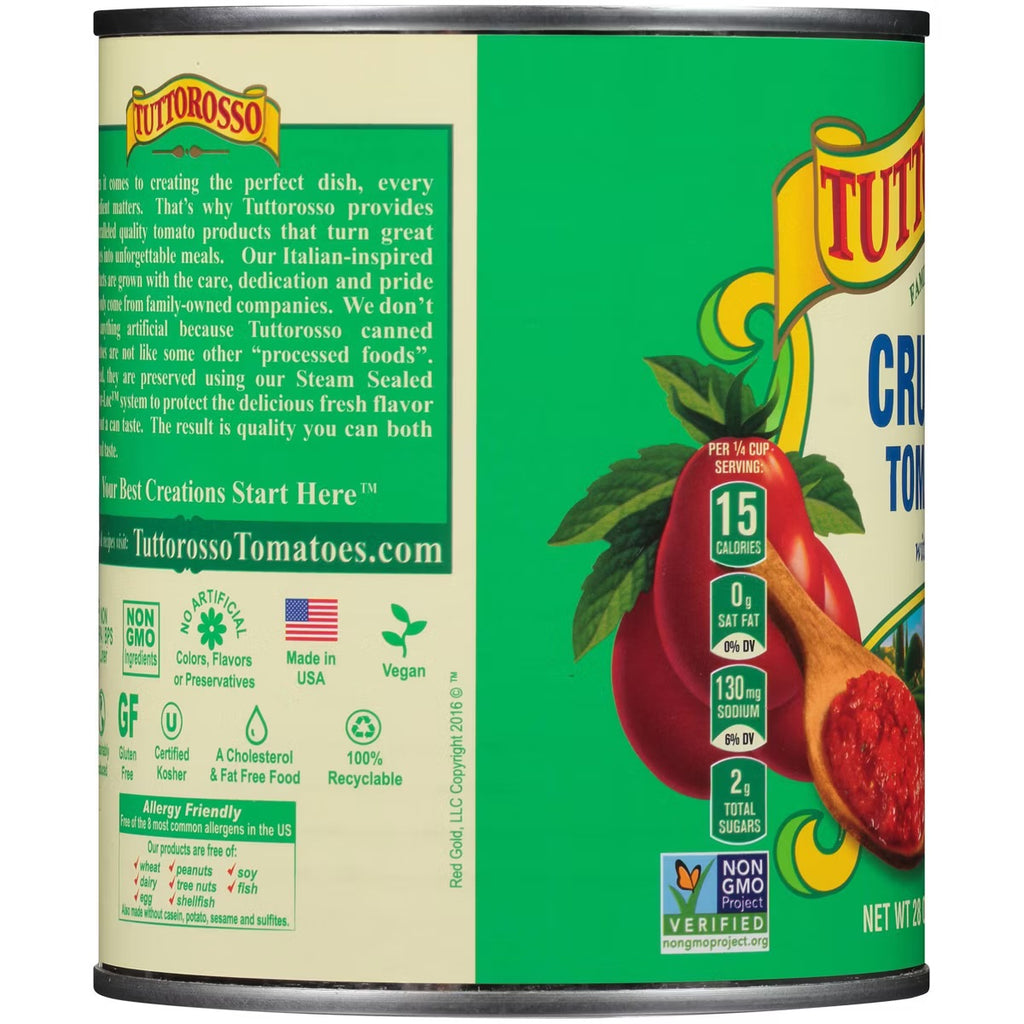 Tuttorosso Crushed Tomatoes with Basil 28oz