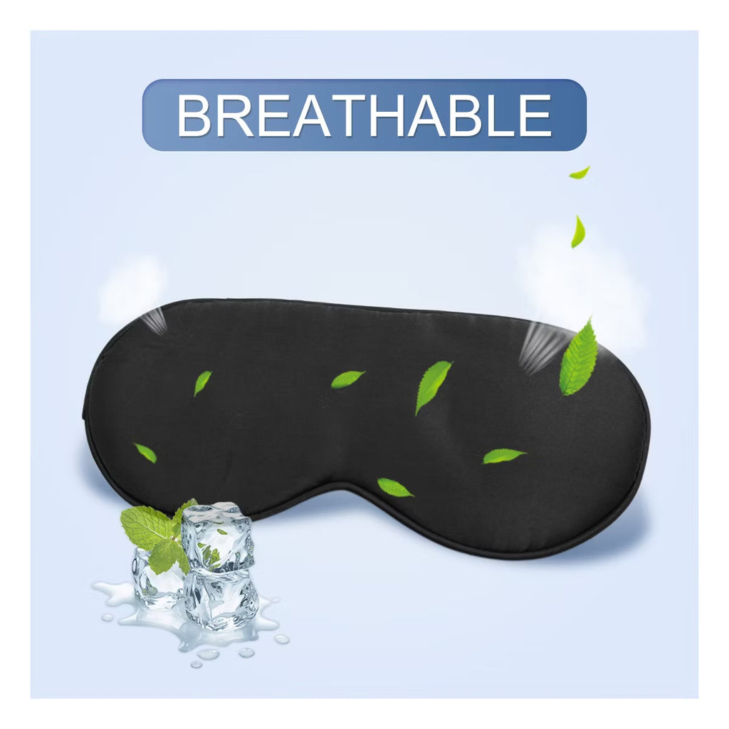 Unique Bargains Soft Silk Travel Eyes Pad Sleeping Eye Shade Cover Blindfold Eye Masks 1Pc