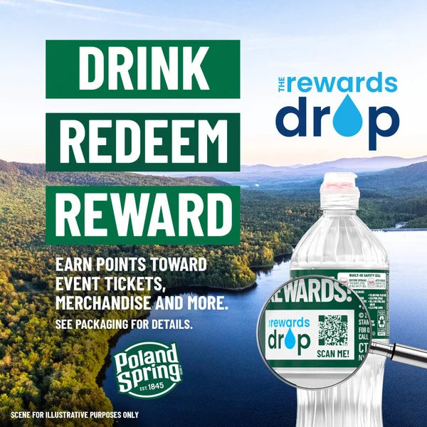 Poland Spring Brand 100% Natural Spring Water, 1-gallon plastic jug