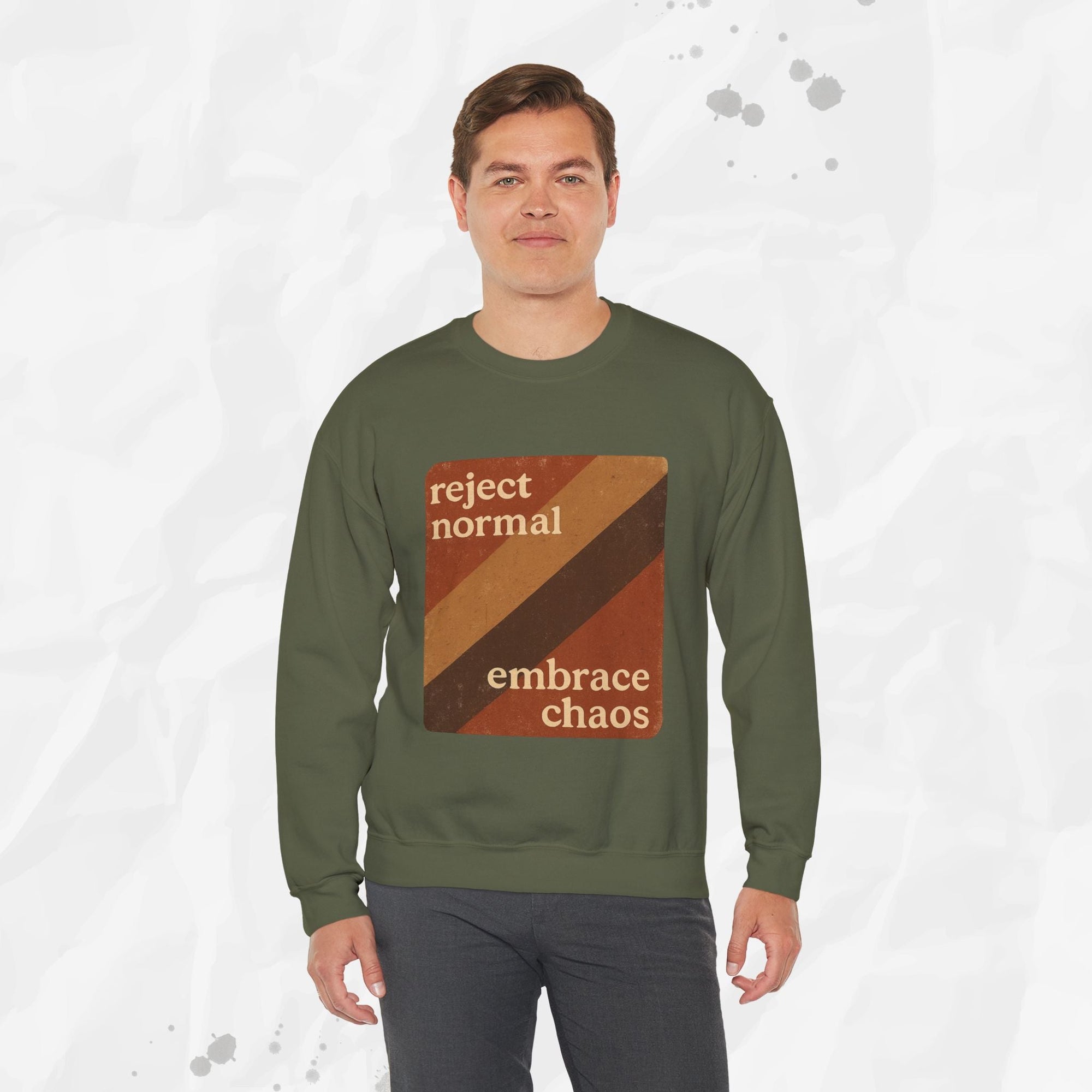 Reject Normal, Embrace Chaos – Crewneck Sweatshirt