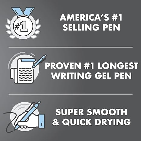 Pilot, G2 Premium Gel Roller Pens, Fine Point 0.7 MM, Black, Pack of 12