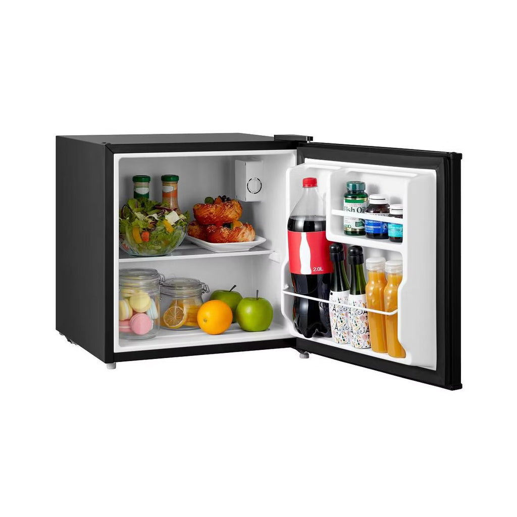 Midea 1.7 cu ft Compact Refrigerator Black: Energy Star Certified Dorm Fridge, Freezerless, Reversible Door, 1 Shelf
