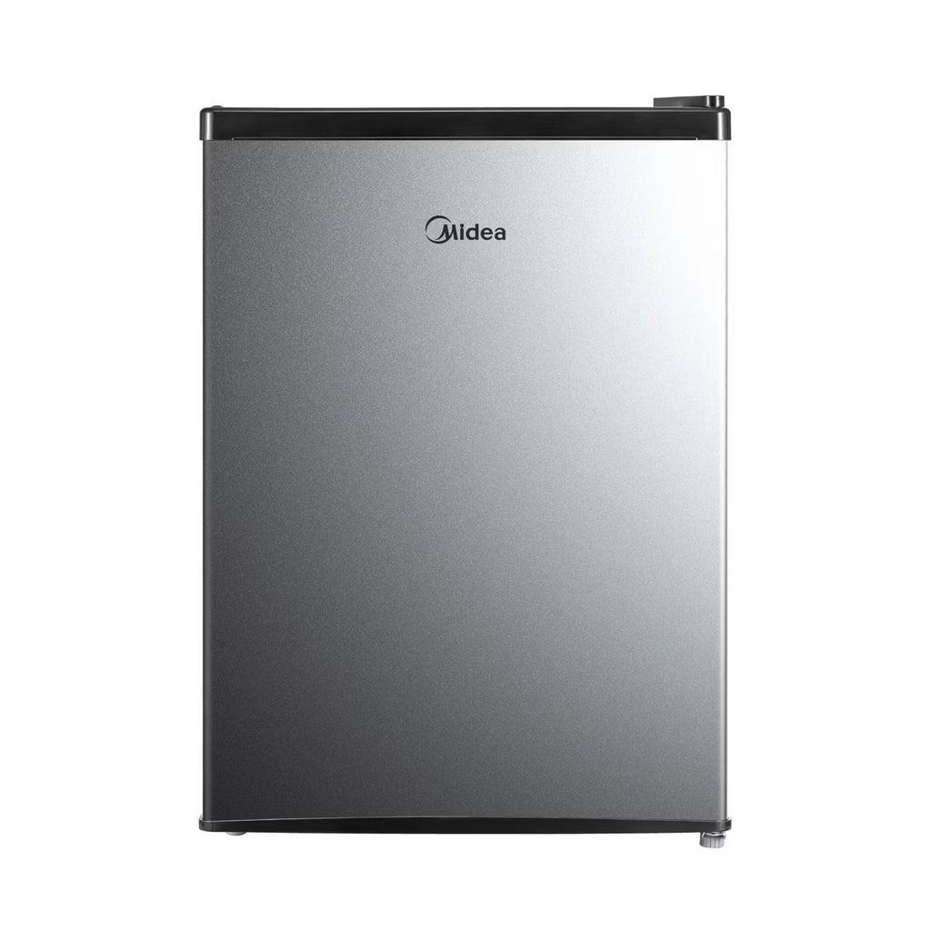 Midea 2.4 cu ft Compact Refrigerator: Energy Star Certified Dorm Fridge, Freestanding, Silver, Reversible Door