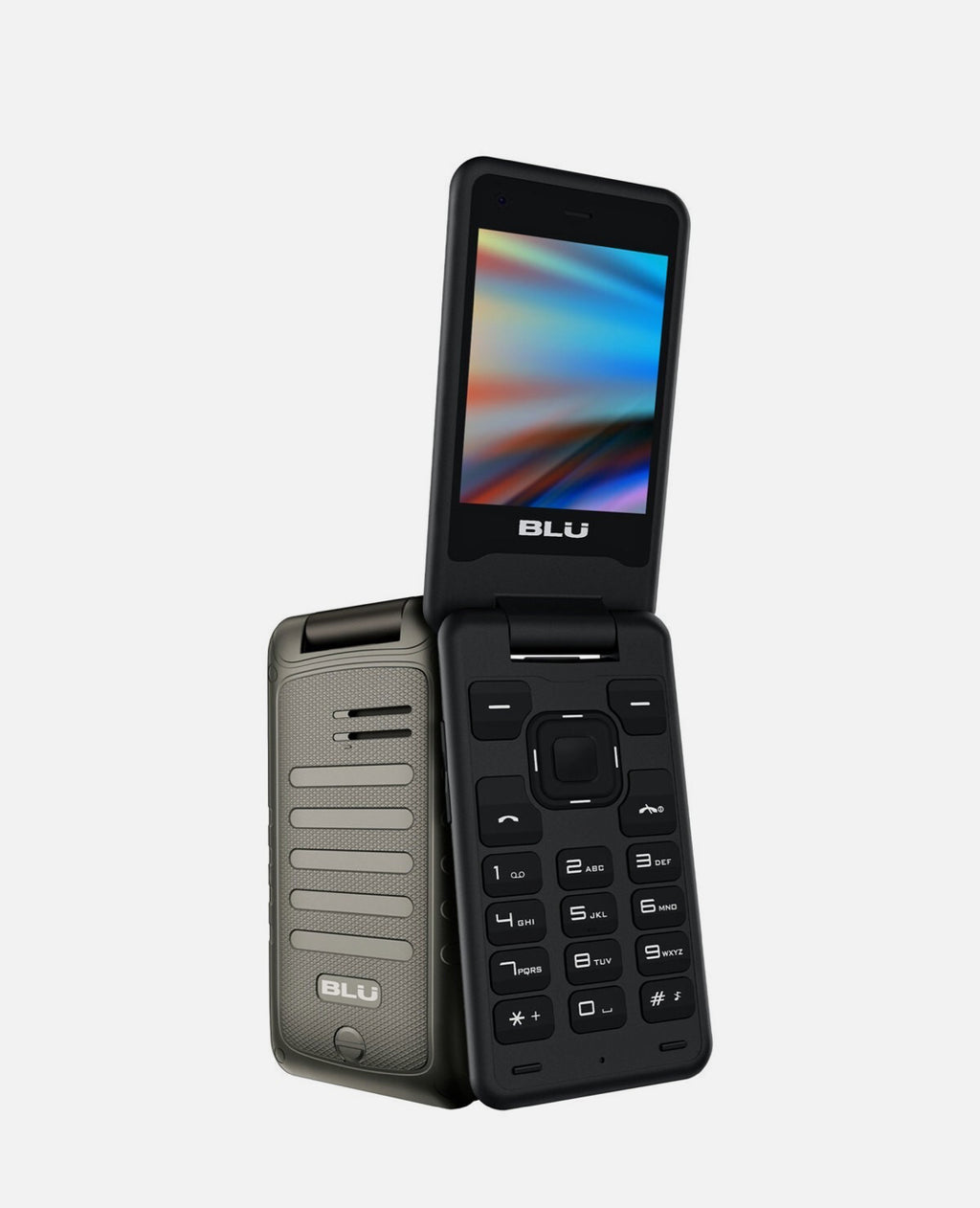 Lyca Mobile USA BLU Tank Flip Cell Phone T0100UU Bronze + 1 mo. $19 Plan Bundle