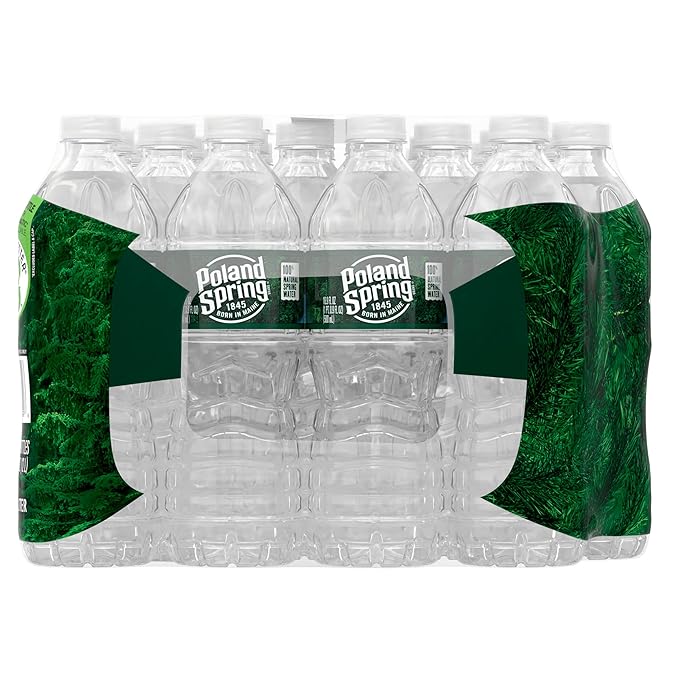 Poland Spring 100% Natural Spring Water, Non-Deposit, 16.9 fl oz (24 Pack)