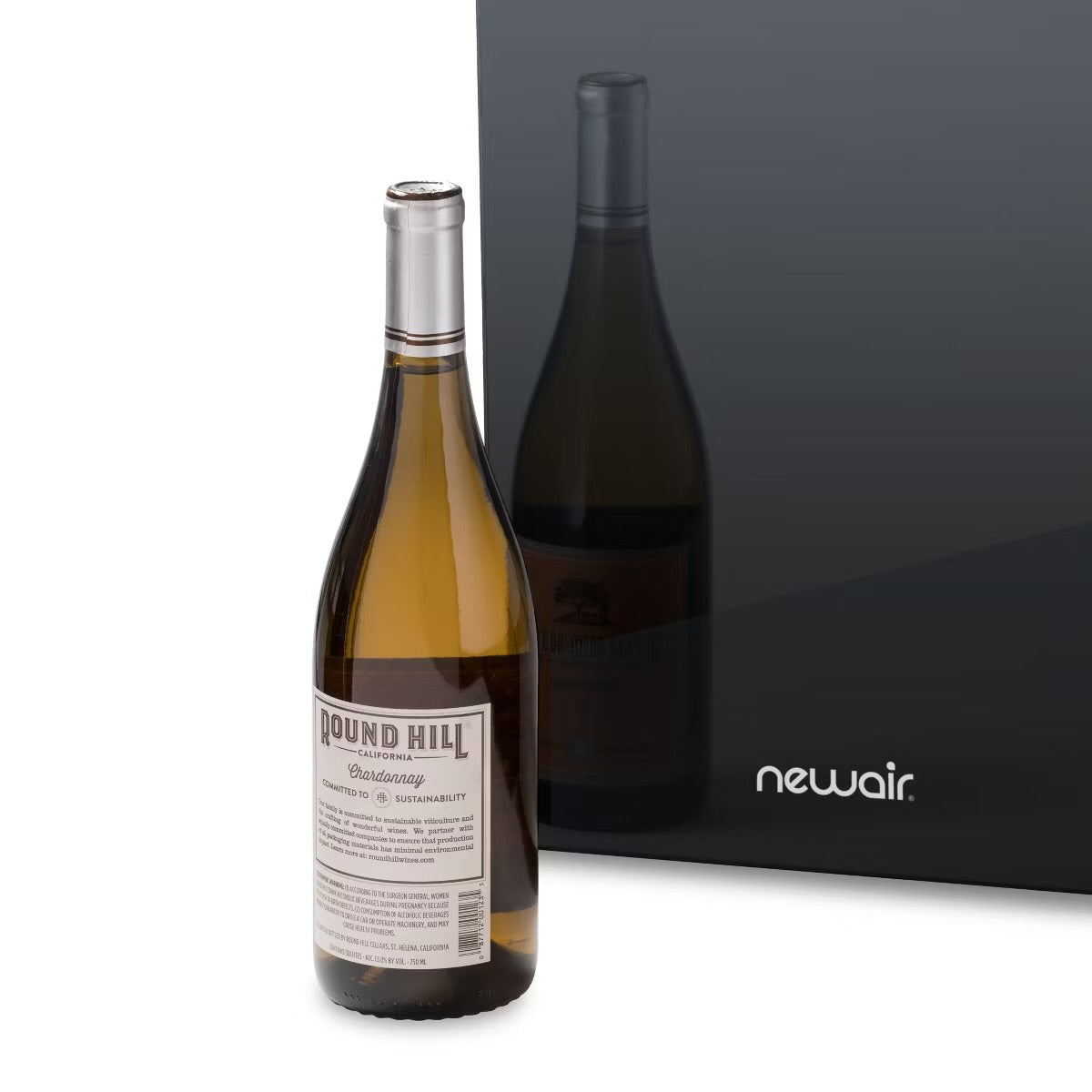 Newair Shadow-Tᵀᴹ Series Wine Cooler Refrigerator 18 Bottle Dual Temperature Zones, Freestanding Mirrored Wine Fridge with Double-Layer Tempered Glass