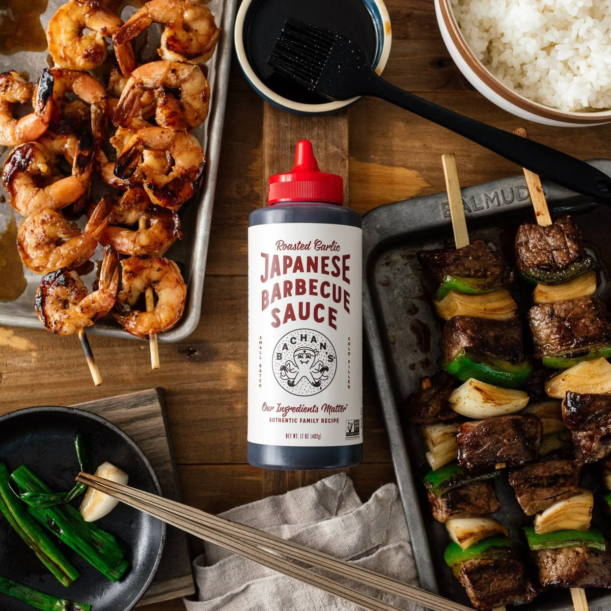 Bachan's Roasted Garlic Japanese BBQ Sauce - 17oz