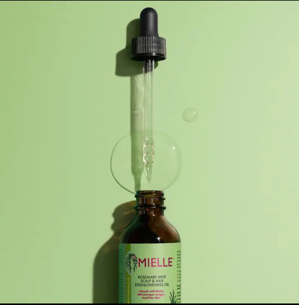 Mielle Organics Rosemary Mint Scalp & Hair Strengthening Oil for All Hair Types, 2 Ounce