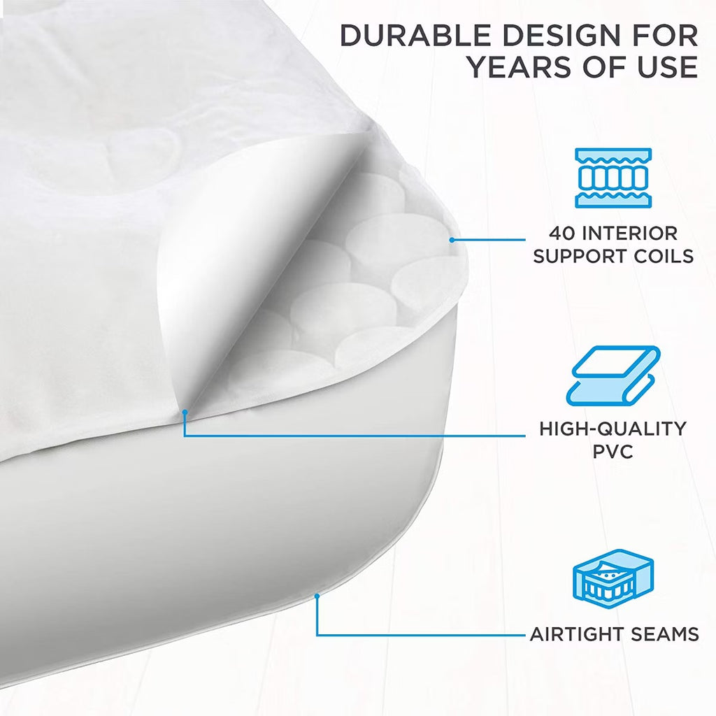 Ivation Air Mattress with Built In Pump, EZ-Bed with Legs