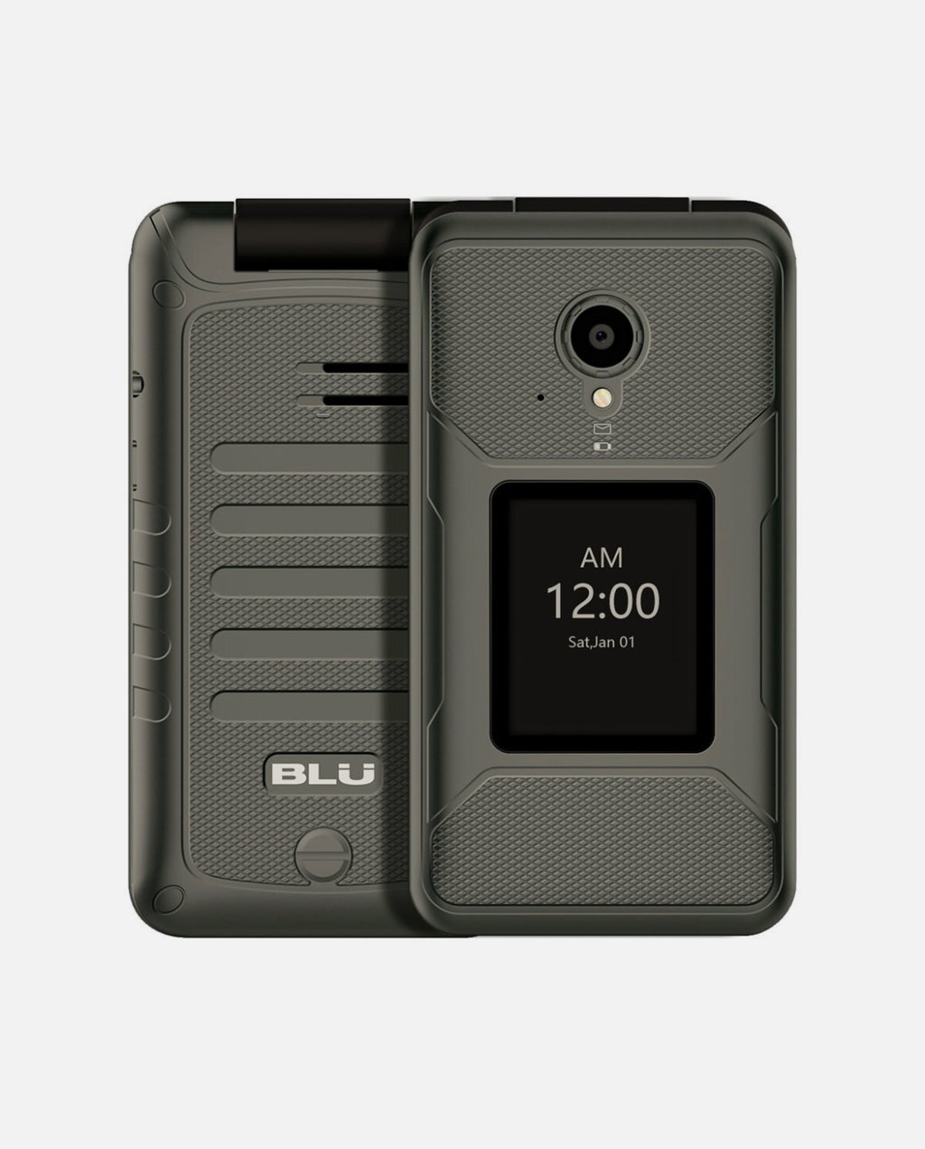 Lyca Mobile USA BLU Tank Flip Cell Phone T0100UU Bronze + 1 mo. $19 Plan Bundle