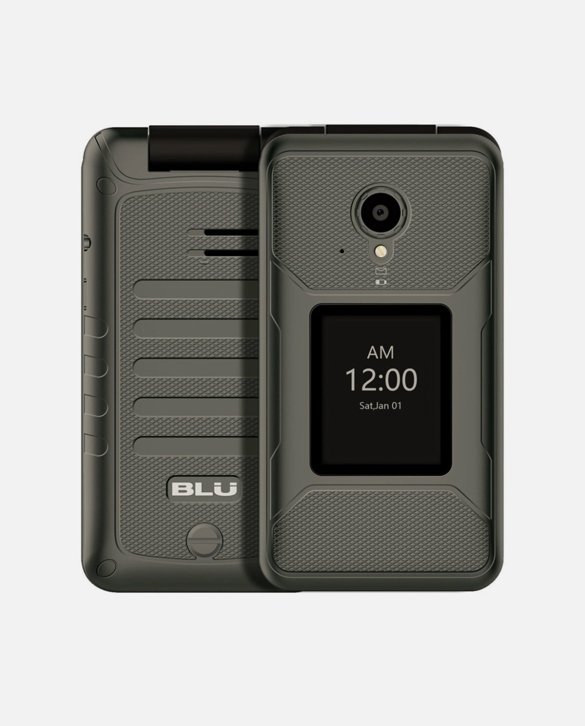 Lyca Mobile USA BLU Tank Flip Cell Phone T0100UU Bronze + 1 mo. $19 Plan Bundle