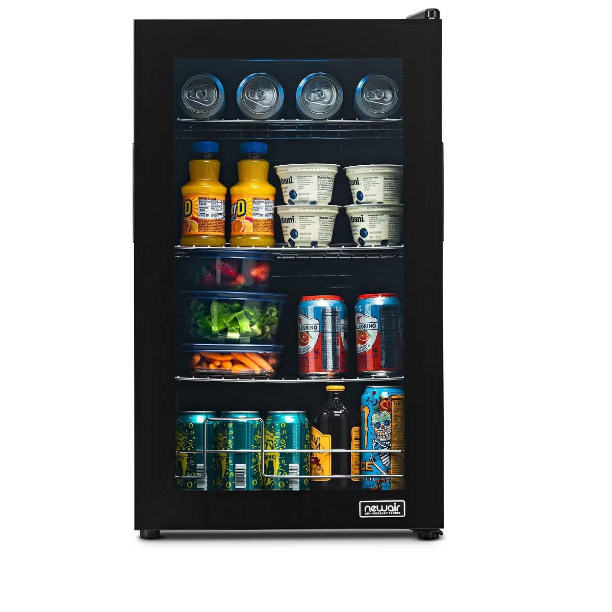 Newair 100 Can Beverage Fridge, Freestanding Mini Fridge, Drinks Cooler Bar Fridge, Perfect for Beer, Snacks or Soda