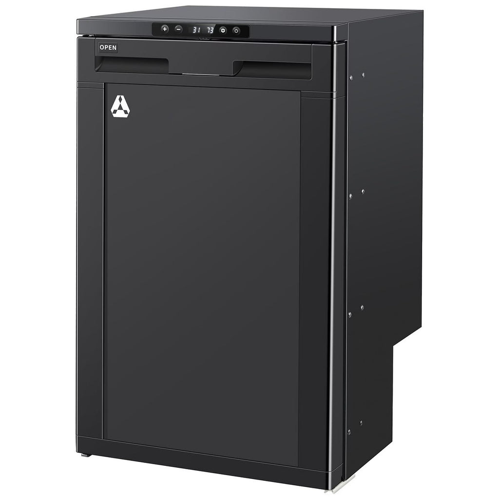 83L Dual Zone Fridge and Freezer, RV Refrigerator with WIFI APP Control, 12 Volt Portable Fridge with Door Lock,3 levels (H/M/L) of battery protection