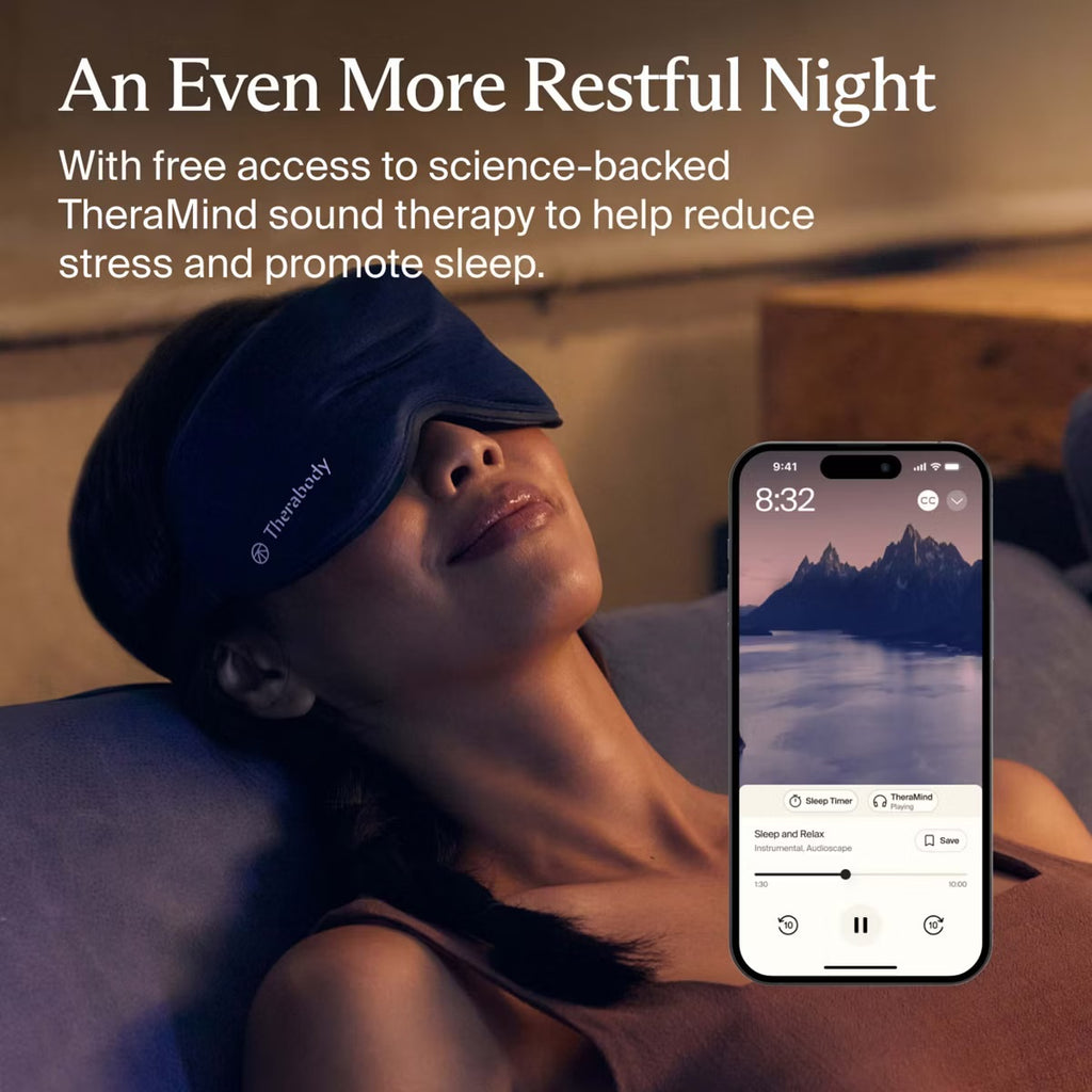 Therabody SleepMask Blackout Eye Mask with Vibration Therapy