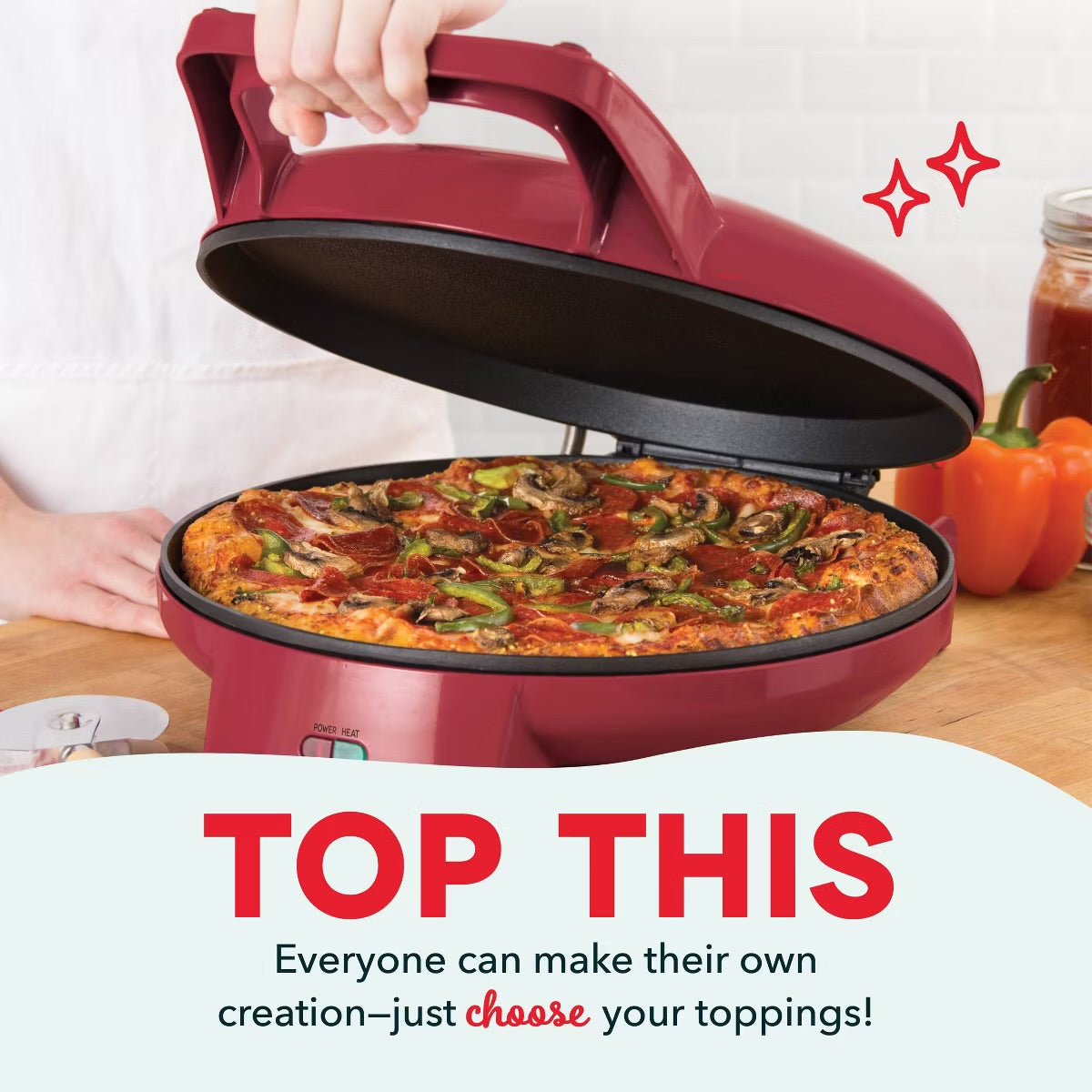Dash 12" Pizza Maker and 180 Griddle