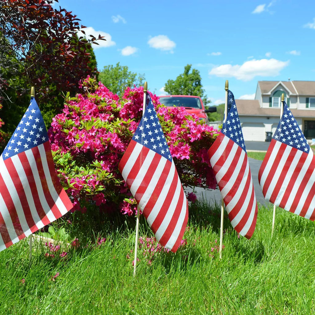 8"x12" Flag and Display: Betsy Flags Sentinel® Poly-Cotton, Fade Resistant, No Assembly Required, FMAA Certified