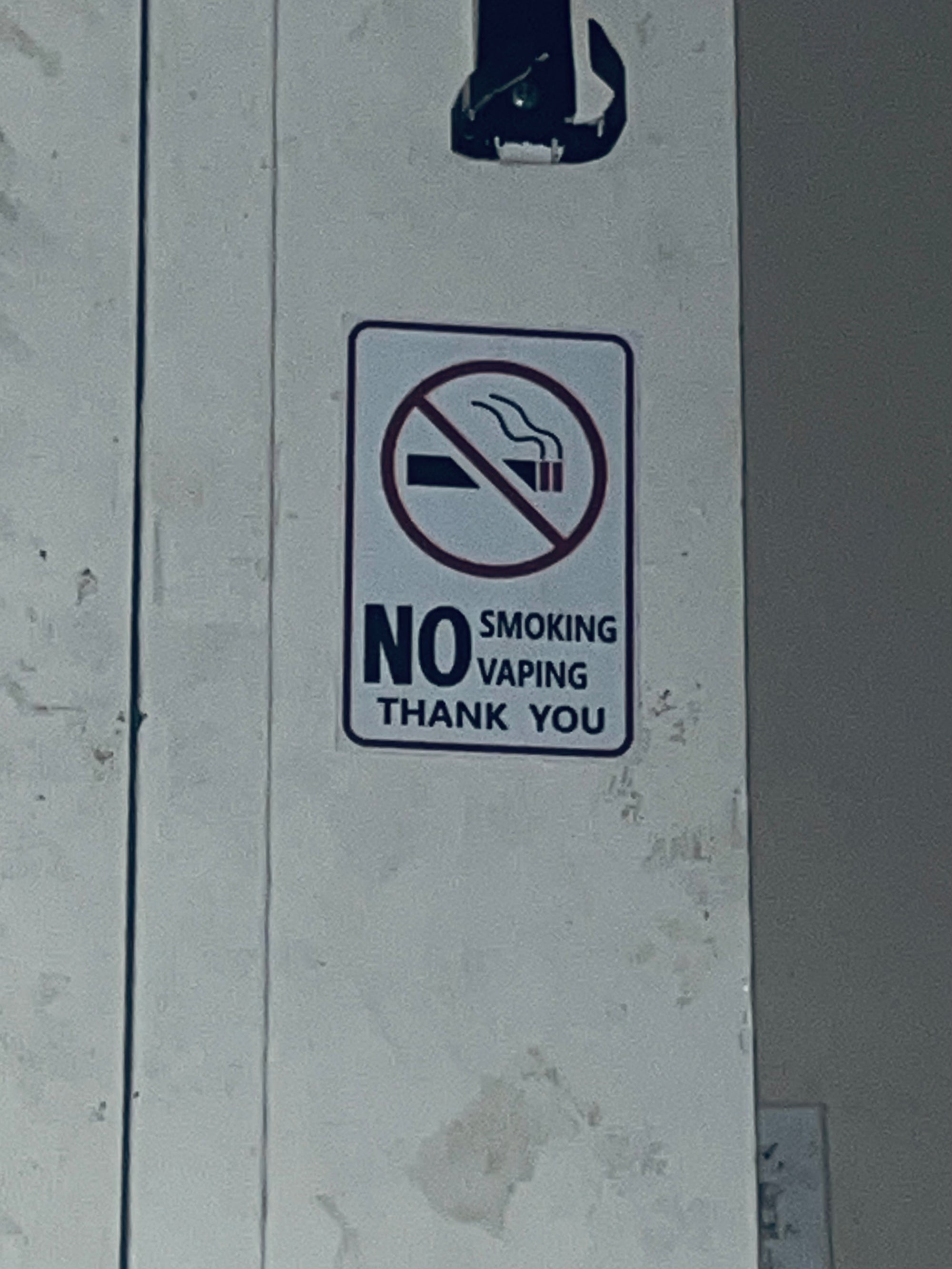 No smoking sign