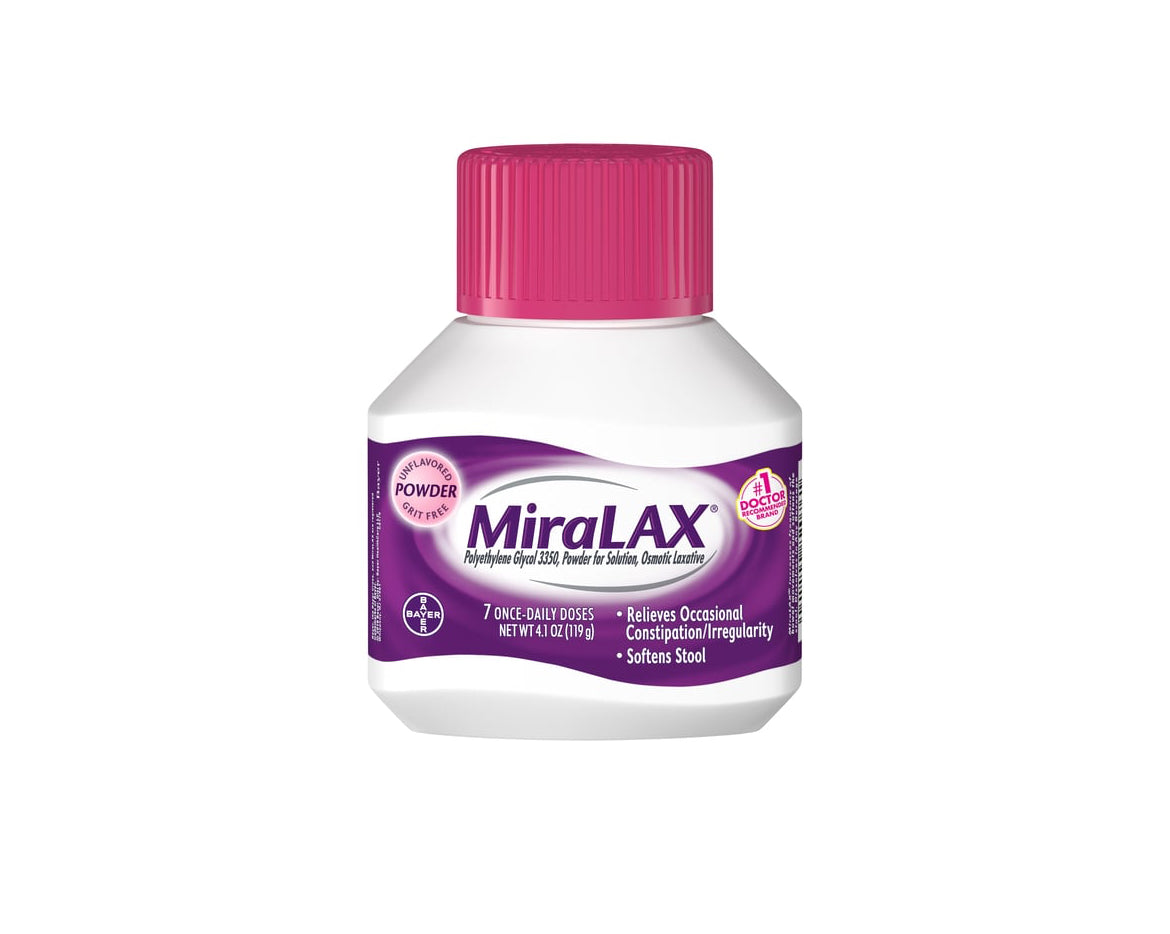 Miralax Grit-Free Unflavored Osmotic Laxative Powder (4.1 oz)