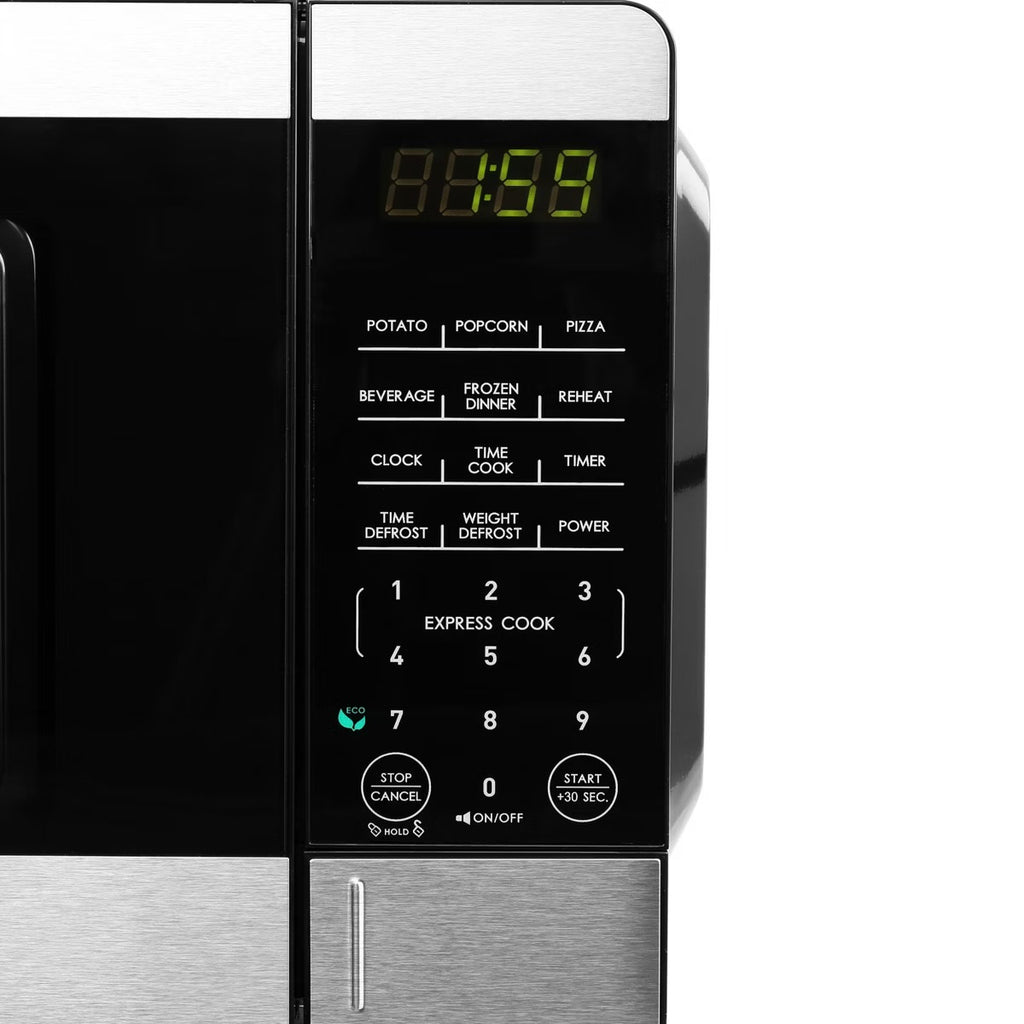 Galanz 0.9 cu ft 900W Countertop Microwave Oven in Black with One Touch Express Cooking