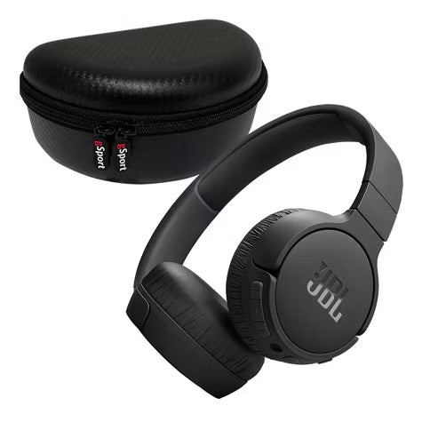 JBL Tune 670NC Wireless On Ear Noise Cancelling Headphone with gSport Carbon Fiber Case