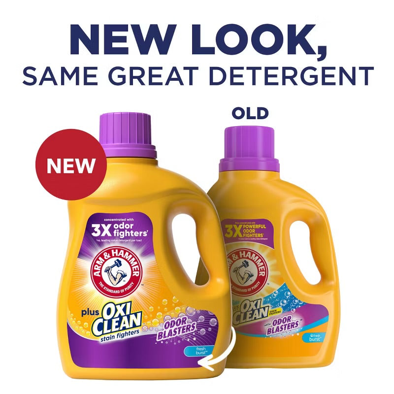 Arm Hammer Plus OxiClean Odor Blasters Liquid Laundry Detergent