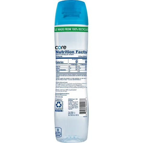 Core Hydration Purified Water - 30.4 fl oz Bottle 12packs