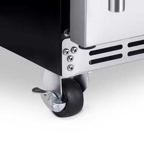 Newair Built-in Outdoor Beverage Fridges in Weatherproof Stainless Steel with Easy Glide Casters