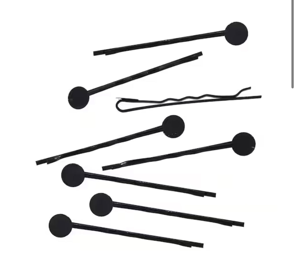 Bobby Pins with 8mm Circle Blanks, 25ct. by Bead Landing™