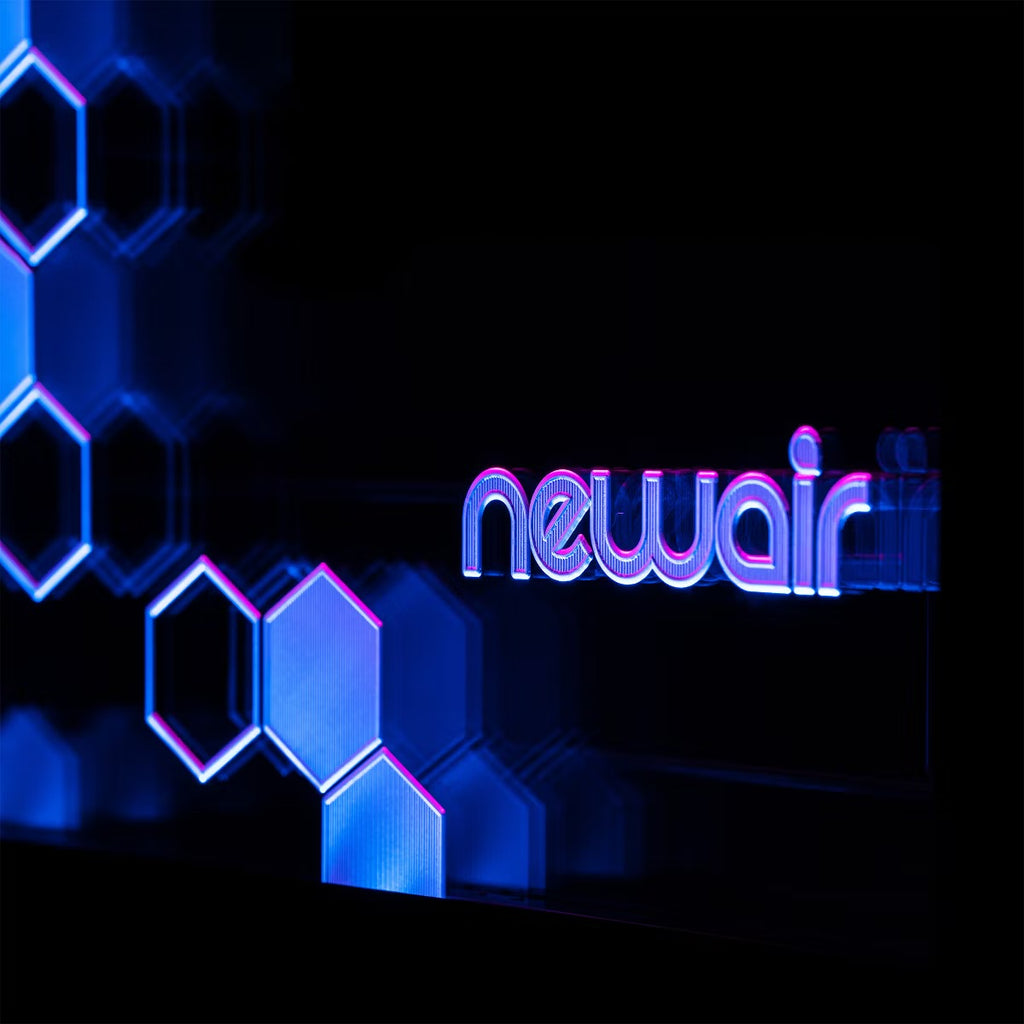 Newair Prismatic Series 126 Can Beverage Refrigerator with RGB HexaColor LED Lights, Mini Fridge for Gaming, Game Room, Party Festive Holiday Fridge